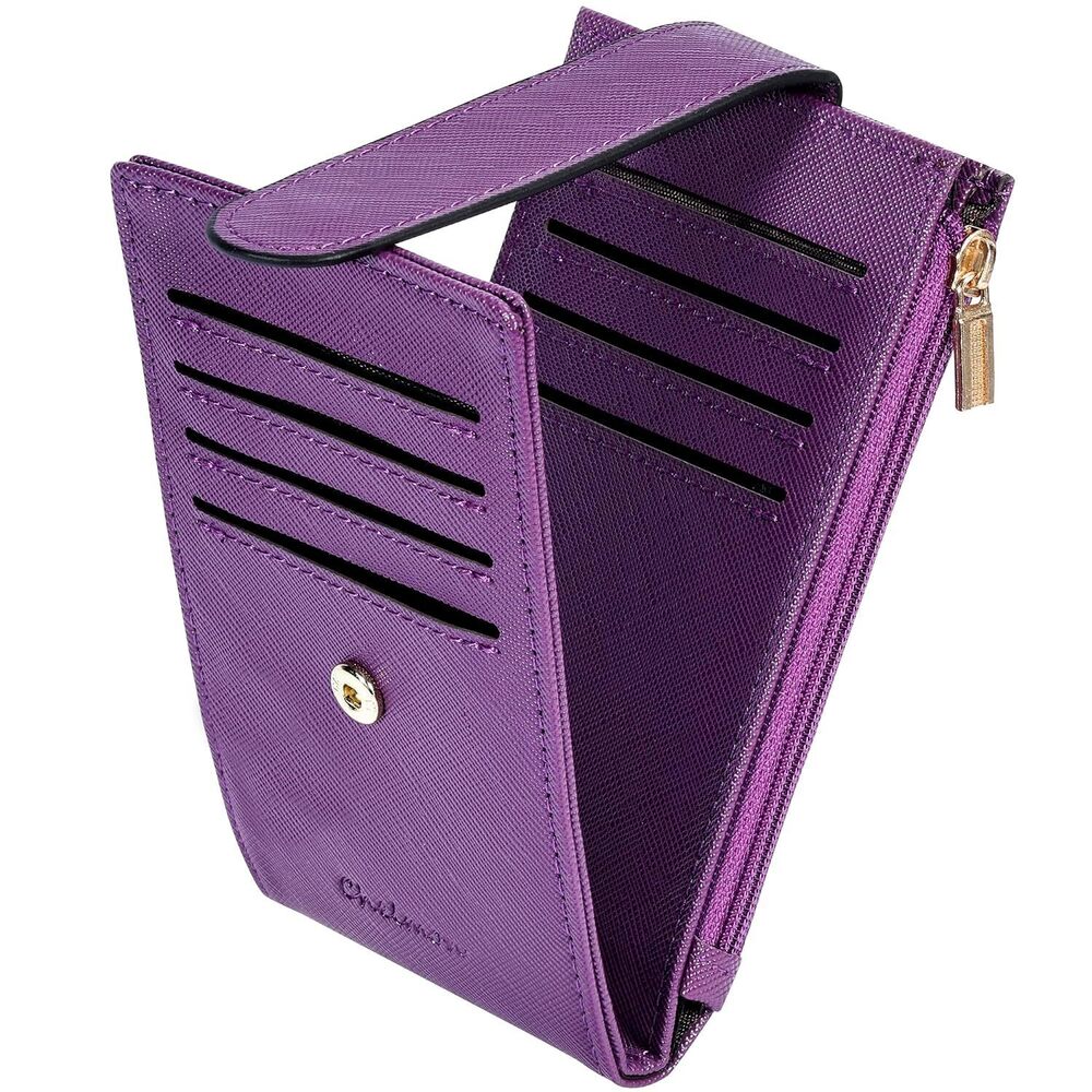 Women's RFID Slim Card Holder Wallet: Thin Bifold with Multi-Card Case &